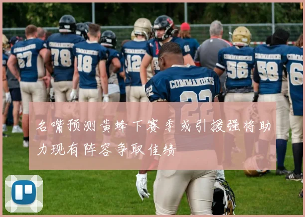 名嘴预测黄蜂下赛季或引援强将助力现有阵容争取佳绩