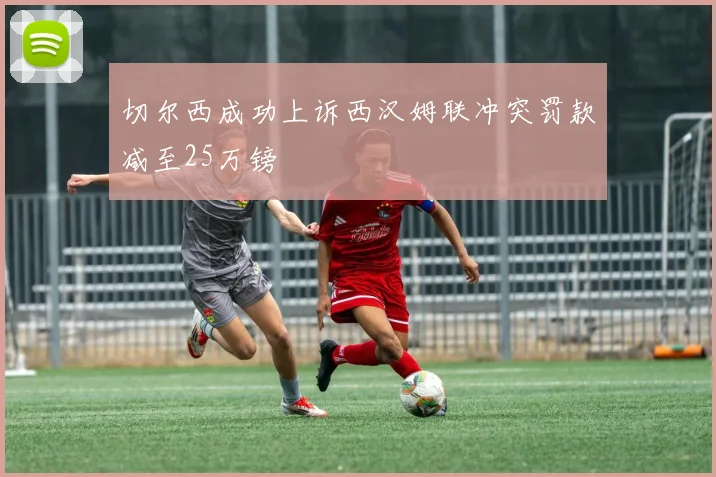 切尔西成功上诉西汉姆联冲突罚款减至25万镑